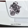 PegatinasPegatina de coche con cabezas de cráneo 17.3 * 15cm