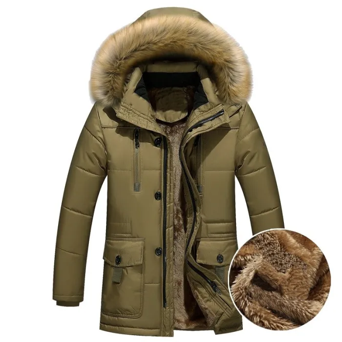 Thick warm hooded winter jacketJackets