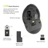 M618 Plus ergonomic vertical wireless mouse with removable palm restMouses