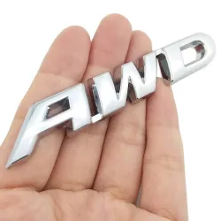 Pegatinas3D AWD - pegatina de coche - cromo