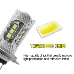 H3Niebla de coche - Bombilla LED - H1 H4 H3 H13 H16 1156 9005 9006 - luz de la cabeza - 12V