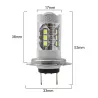 H3Niebla de coche - Bombilla LED - H1 H4 H3 H13 H16 1156 9005 9006 - luz de la cabeza - 12V