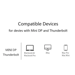 Mini DisplayPort DP to HDMI adapter - cable for Apple Macbook Pro Air - 1.8m 3mCables