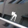PegatinasChica sexy - pegatina de coche vinilo 9 * 15 cm