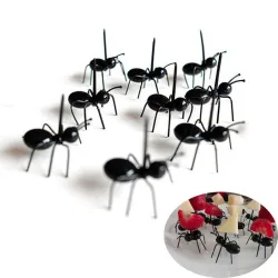 Barhorquillas en forma de hormiga para aperitivos de frutas - postres 12 piezas