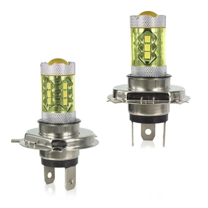 H380W - H1 H3 H4 H7 H8 9005 9004 / 4300K LED 2835 - 12V bulbo - luces de niebla amarilla - luces de cabeza - 2 piezas