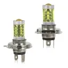 H380W - H1 H3 H4 H7 H8 9005 9004 / 4300K LED 2835 - 12V bulbo - luces de niebla amarilla - luces de cabeza - 2 piezas