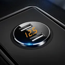 Accesorios de interiorUniversal 3.6A doble cargador de coche USB con pantalla LED