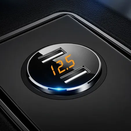 Accesorios de interiorUniversal 3.6A doble cargador de coche USB con pantalla LED