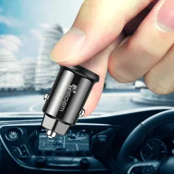 Mini 3.1A universal fast car charger with dual USBChargers