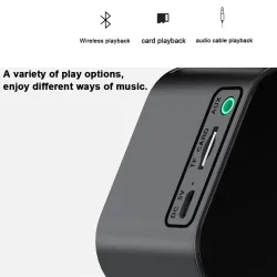 Altavoz BluetoothG5 inalámbrico Altavoz Bluetooth con reloj de alarma LED espejo - soporte TF tarjeta