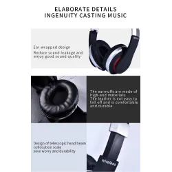 MH7 wireless headphones - Bluetooth headset - foldable - microphone - TF cardEar- & Headphones