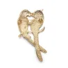 Double parrots - elegant broochBrooches