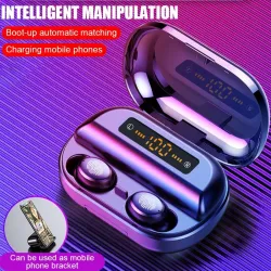 AuricularesV11 TWS - Auricular Bluetooth V5 - Pantalla LED - inalámbrico - Discos estéreos estéreos impermeables con micrófono