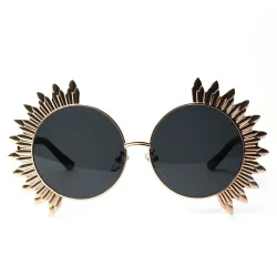 Vintage round sunglasses with rivets - UV 400Sunglasses