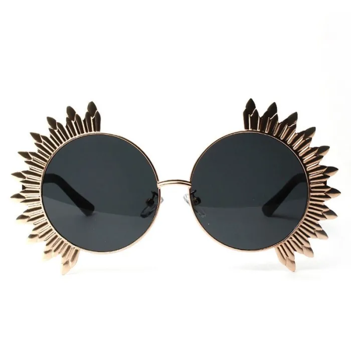 Vintage round sunglasses with rivets - UV 400Sunglasses