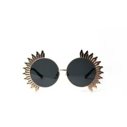 Vintage round sunglasses with rivets - UV 400Sunglasses