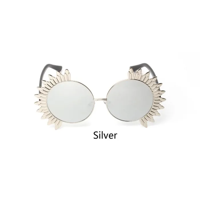 Vintage round sunglasses with rivets - UV 400Sunglasses
