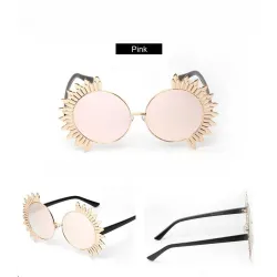 Vintage round sunglasses with rivets - UV 400Sunglasses