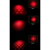 Luces de giroLuz de advertencia trasera de moto - lámpara de niebla láser con patrón