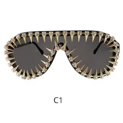 Vintage steampunk sunglasses with rivets - unisexSunglasses