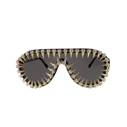 Vintage steampunk sunglasses with rivets - unisexSunglasses