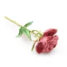 BrochesElegante broche con rosa roja
