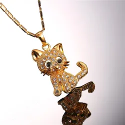 CollarGatito de cristal - elegante collar