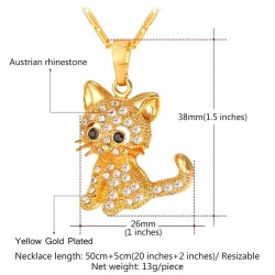 CollarGatito de cristal - elegante collar