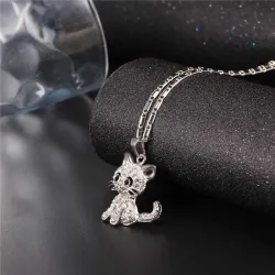 CollarGatito de cristal - elegante collar
