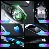 Mouse8D 3200DPI - Ajustable - ratón de juego óptico cable - LED - USB