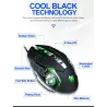 Mouse8D 3200DPI - Ajustable - ratón de juego óptico cable - LED - USB