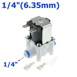 BombasVálvula solenoidea de plástico - tubo de manguera de 1/4"-3/8" - conexión rápida