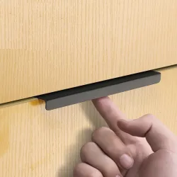 MueblesOro - plata - negro - mangos de puertas de muebles ocultos - aleación de zinc