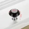 Furniture handles with screws - crystal knobs - 30mm - 5 piecesFurniture
